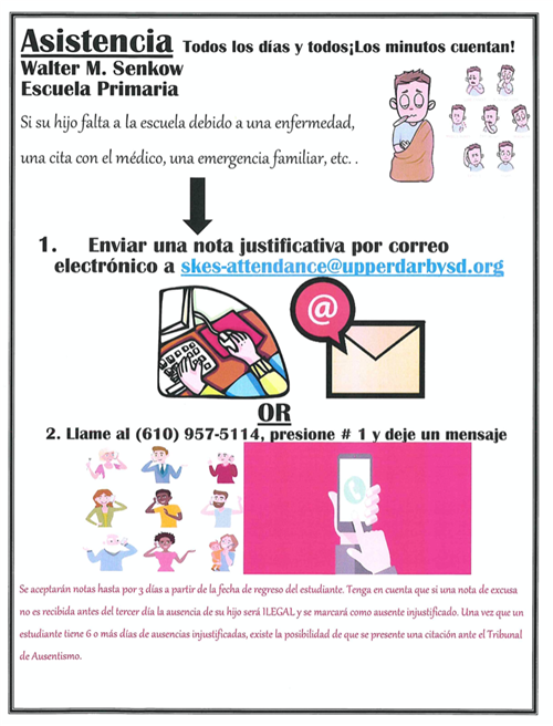  Spanish version of attendance flier
